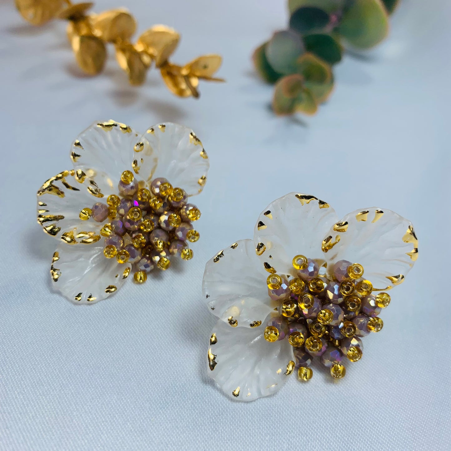 Leaf Earrings (Morado)